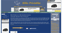 Desktop Screenshot of bible-printables.com