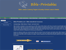 Tablet Screenshot of bible-printables.com